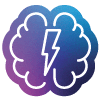 Icon brain lightning Icon brain lightning
